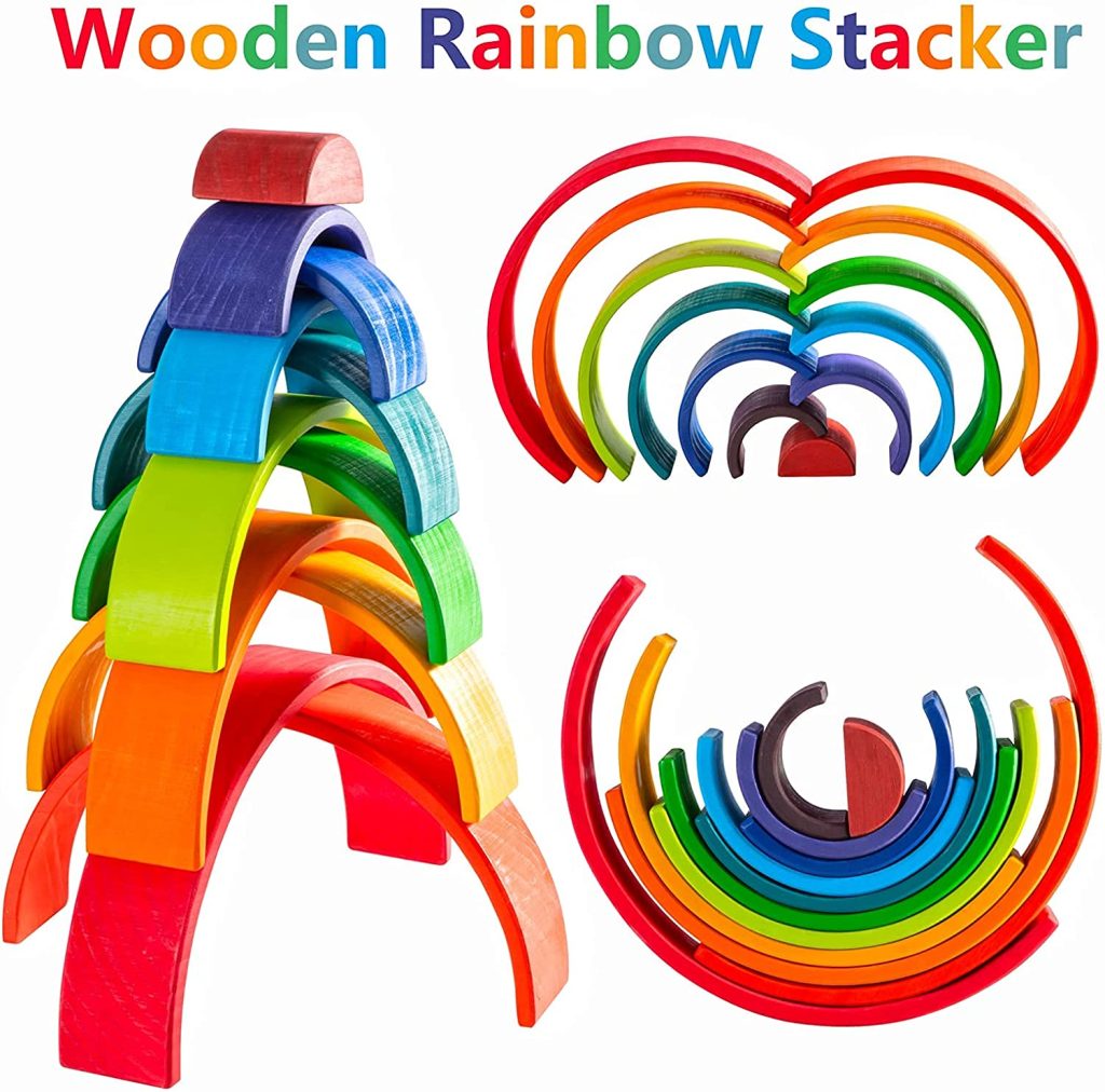 Agirlgle Wood Building Blocks Set For Kids wooden toys manufacturers