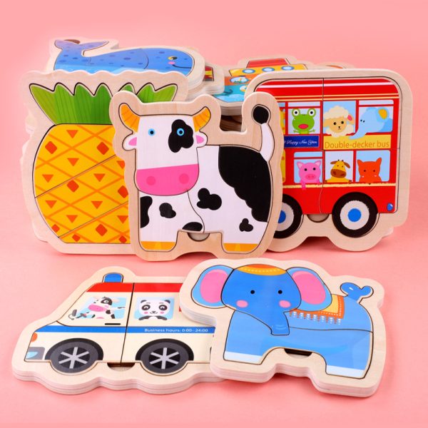 Wooden jigsaw puzzle toys (5)